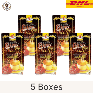 gano excel café 3 in 1 coffee – 5 boxes (with ganoderma reishi extract)