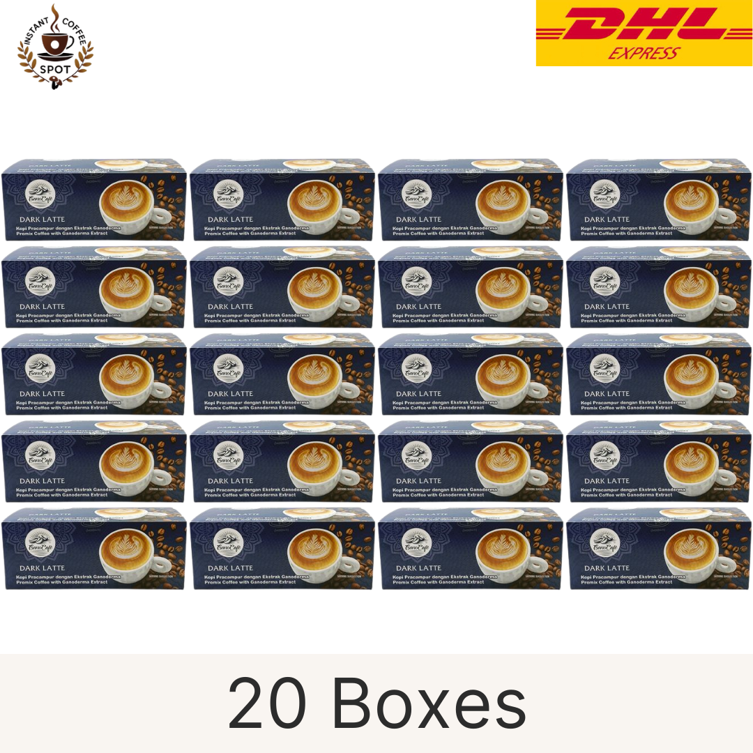 gano excel ganocafe dark latte with ganoderma 10 box pack gano excel ganocafe dark latte with ganoderma 20 box pack